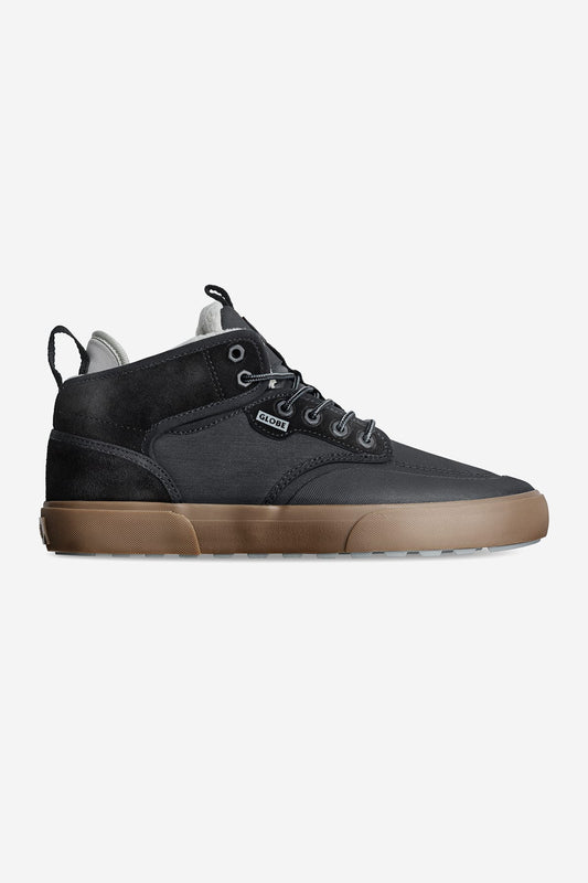 Globe Motley Mid - Black/Charcoal/Summit - Skate Shoes UK 12 | Globe | Skate Shoes