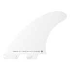 FCS II CARVER WHITE EDITION TRI FIN SET | FCS | Fin - Northshore Newquay - Surf/Skate Shop