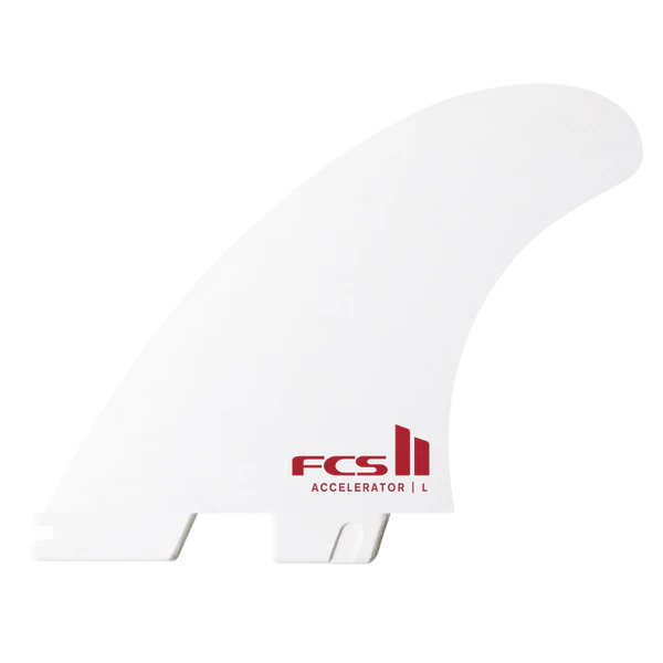 FCS II ACCELERATOR WHITE EDITION TRI FIN SET | FCS | Fin - Northshore Newquay - Surf/Skate Shop