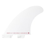 FCS II ACCELERATOR WHITE EDITION TRI FIN SET | FCS | Fin - Northshore Newquay - Surf/Skate Shop