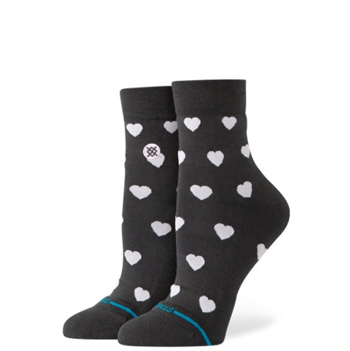 Stance Womens Hearts Lowrider - charcoal | Stance | socks - Northshore Newquay - Surf/Skate Shop