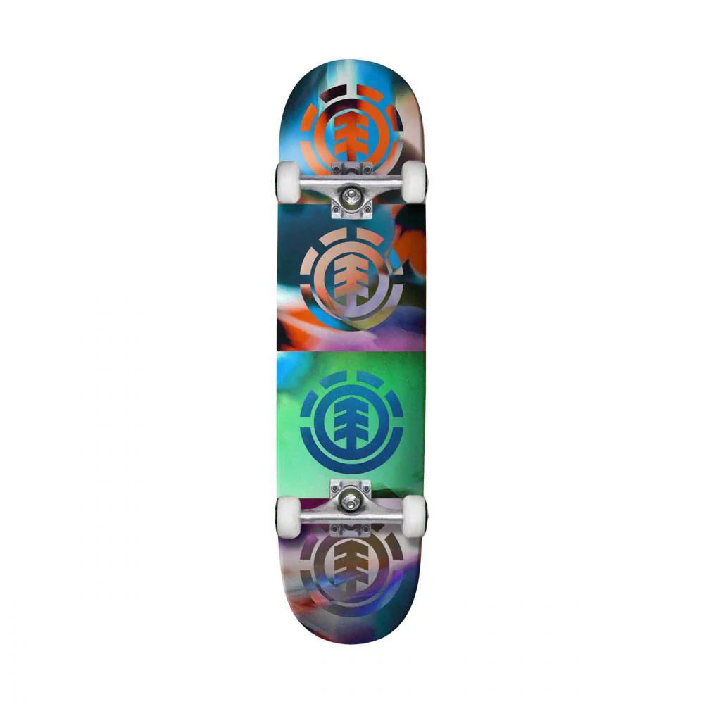 Element Complete Skateboard Quadrant Flowers Multi Colour 8" | Element | - Northshore Newquay - Surf/Skate Shop