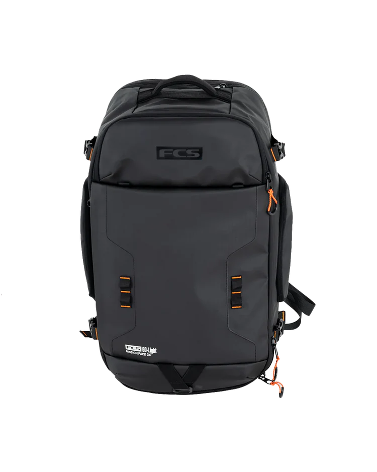 FCS Mission 3.0 Pack 40L Backpack Granite grey | FCS | - Northshore Newquay - Surf/Skate Shop