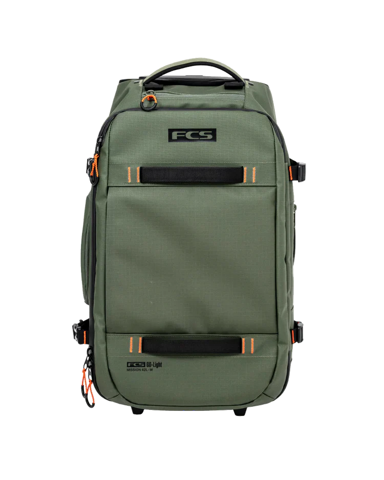 FCS Mission Wheely 42L Carry‑On Alpine | FCS | - Northshore Newquay - Surf/Skate Shop