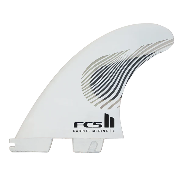 FCS II MEDINA TRI FIN SET ( Black / White ) | FCS | Surfboard Fins. - Northshore Newquay - Surf/Skate Shop