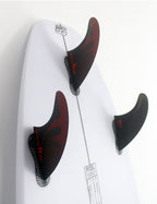 FCS II Sharpeye PC Tri Surfboard Fins Black/Red | FCS | Thrusters