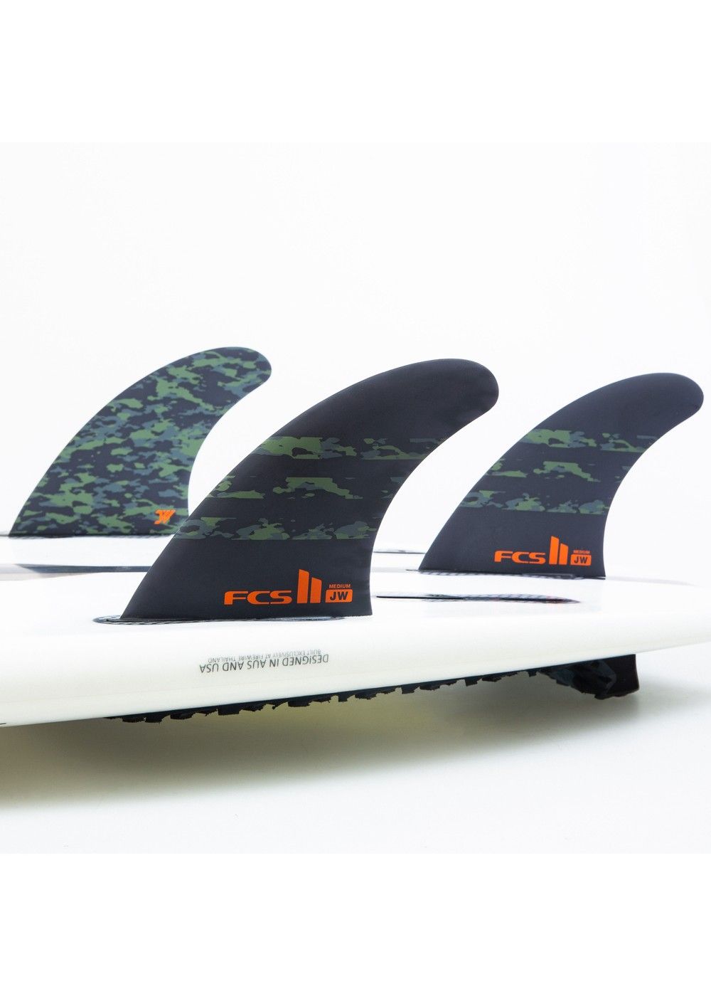 FCS II JW PC Tri Surfboard Fins Camo | FCS | Thrusters