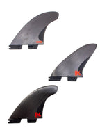 FCS II H4 Hi Density Carbon Fibre Tri Surfboard Fins | FCS | Thruster