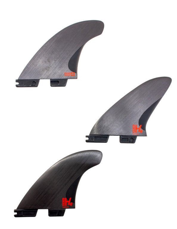 FCS II H4 Hi Density Carbon Fibre Tri Surfboard Fins | FCS | Thruster