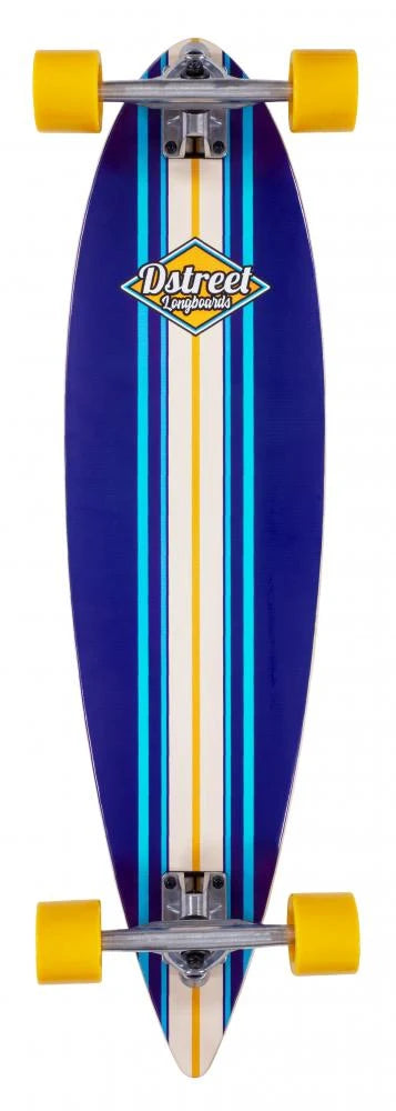 D-STREET PINTAIL LONGBOARD SKATEBOARD ( BLUE ) | D-Street | skateboard - Northshore Newquay - Surf/Skate Shop