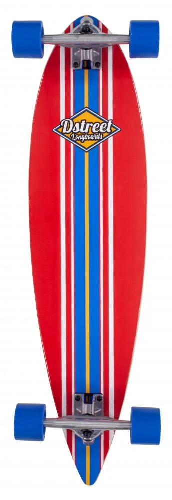 D-STREET PINTAIL LONGBOARD SKATEBOARD ( RED ) | D-Street | skateboard - Northshore Newquay - Surf/Skate Shop