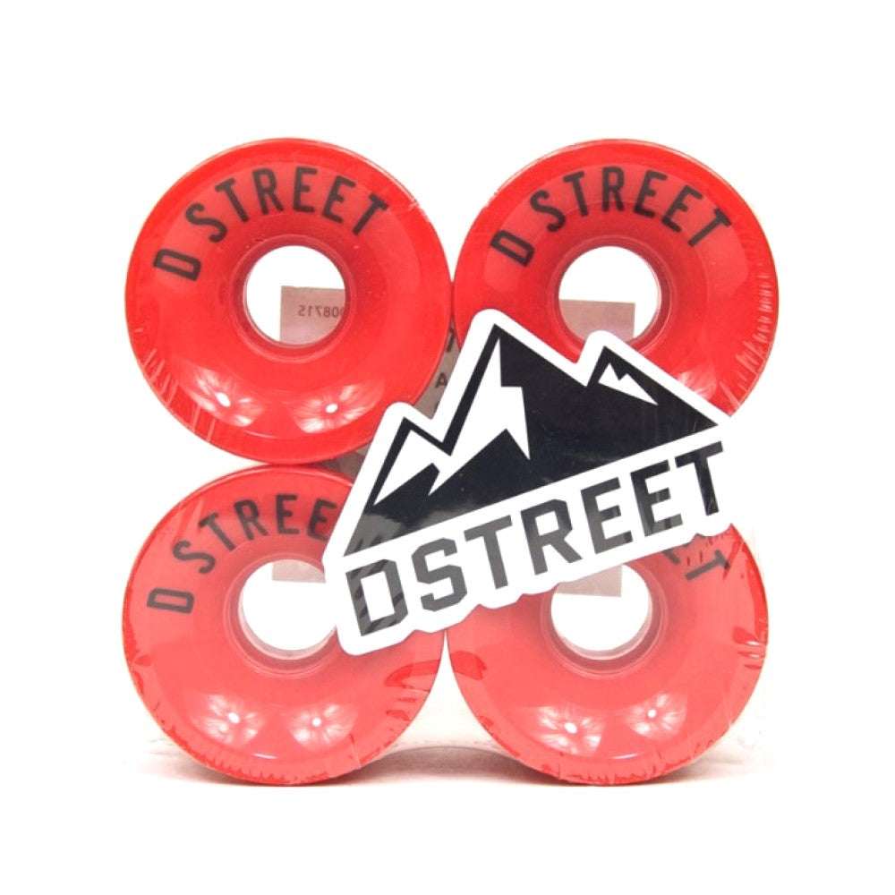 D Street 59 Cent Skateboard Wheels 78A Red 59mm | D-Street | - Northshore Newquay - Surf/Skate Shop