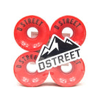 D Street 59 Cent Skateboard Wheels 78A Red 59mm