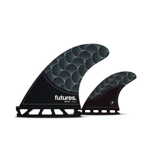 Futures Rasta Quad Honeycomb Surfboard Fins | Futures | Quad Fins