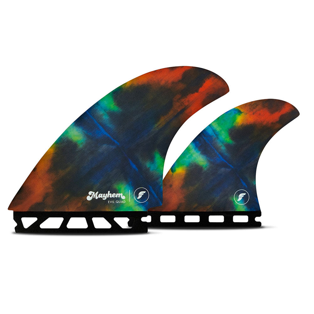 Futures Mayhem Evil Quad Tye Die Surfboard Fins | Futures | Quad Fins - Northshore Newquay - Surf/Skate Shop