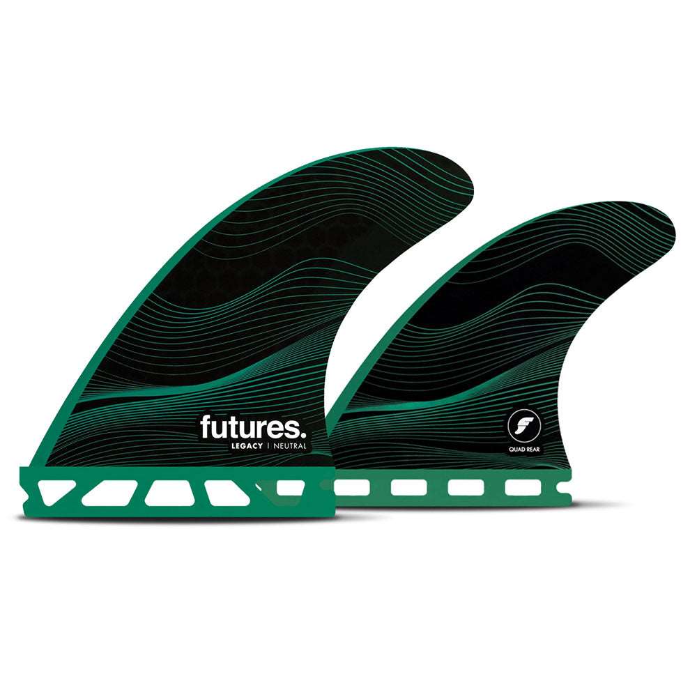 Futures Legacy Neutral Series Five Fin Set Large Neutral | Futures | Quad Fins - Northshore Newquay - Surf/Skate Shop