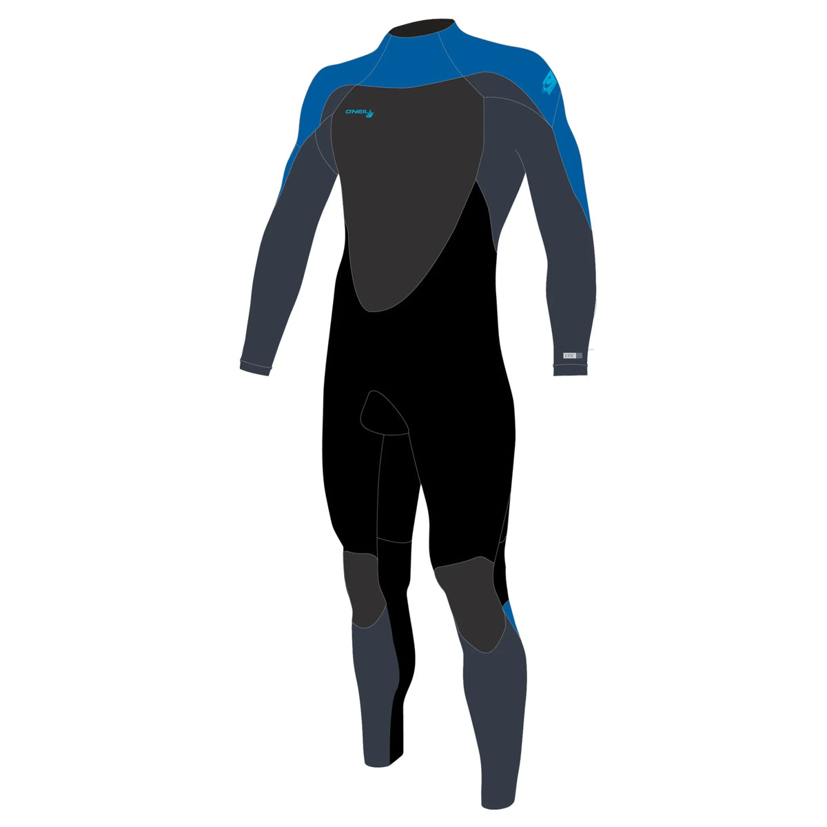 O’NEILL KIDS EPIC 5/4MM BACK ZIP FULL WETSUIT - Black / Slate / Bali Blue | O’neill | Winter Wetsuit - Northshore Newquay - Surf/Skate Shop
