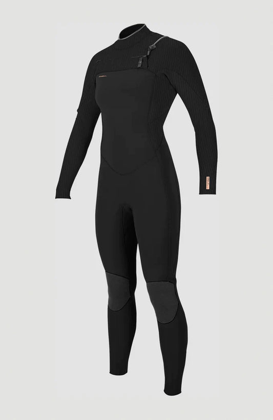 O’NEILL WOMENS HYPERFREAK 4/3Mm CHEST ZIP FULL WETSUIT BLACK | O’neill | Winter Wetsuit