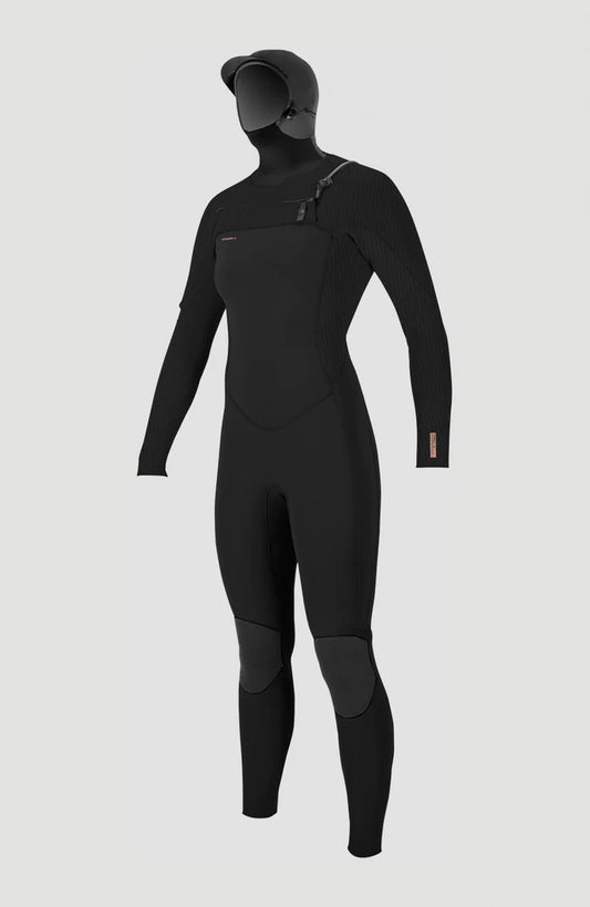 O’NEILL WOMENS HYPERFREAK 5/4+MM CHEST ZIP HOODED WETSUIT | O’neill | Winter Wetsuit