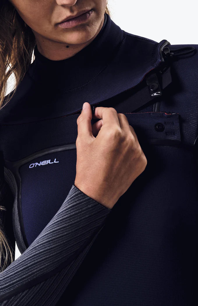 O’NEILL WOMENS HYPERFREAK FIRE 5/4+MM CHEST ZIP FULL WETSUIT (BLUE) | O’neill | Winter Wetsuit