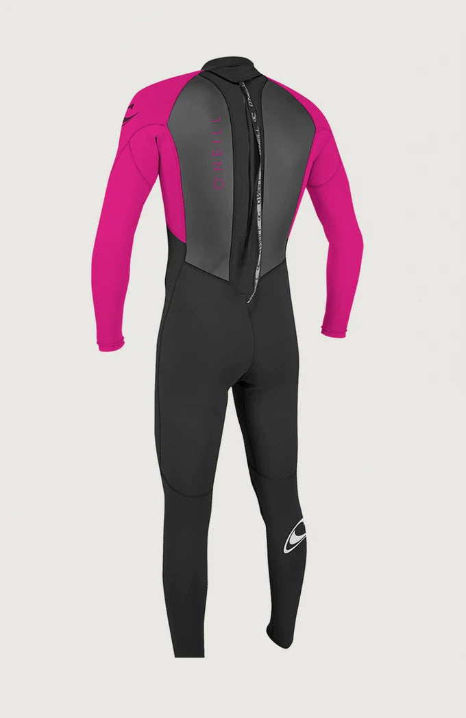 O’NEILL KIDS REACTOR-2 3/2MM BACK ZIP FULL WETSUIT ( Blk/Berry) | O’neill | Summer Wetsuit