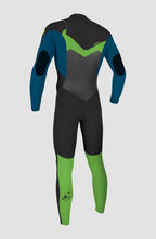 O’NEILL KIDS EPIC 3/2MM CHEST ZIP FULL WETSUIT - BLUE / GREEN | O’neill | Summer Wetsuit