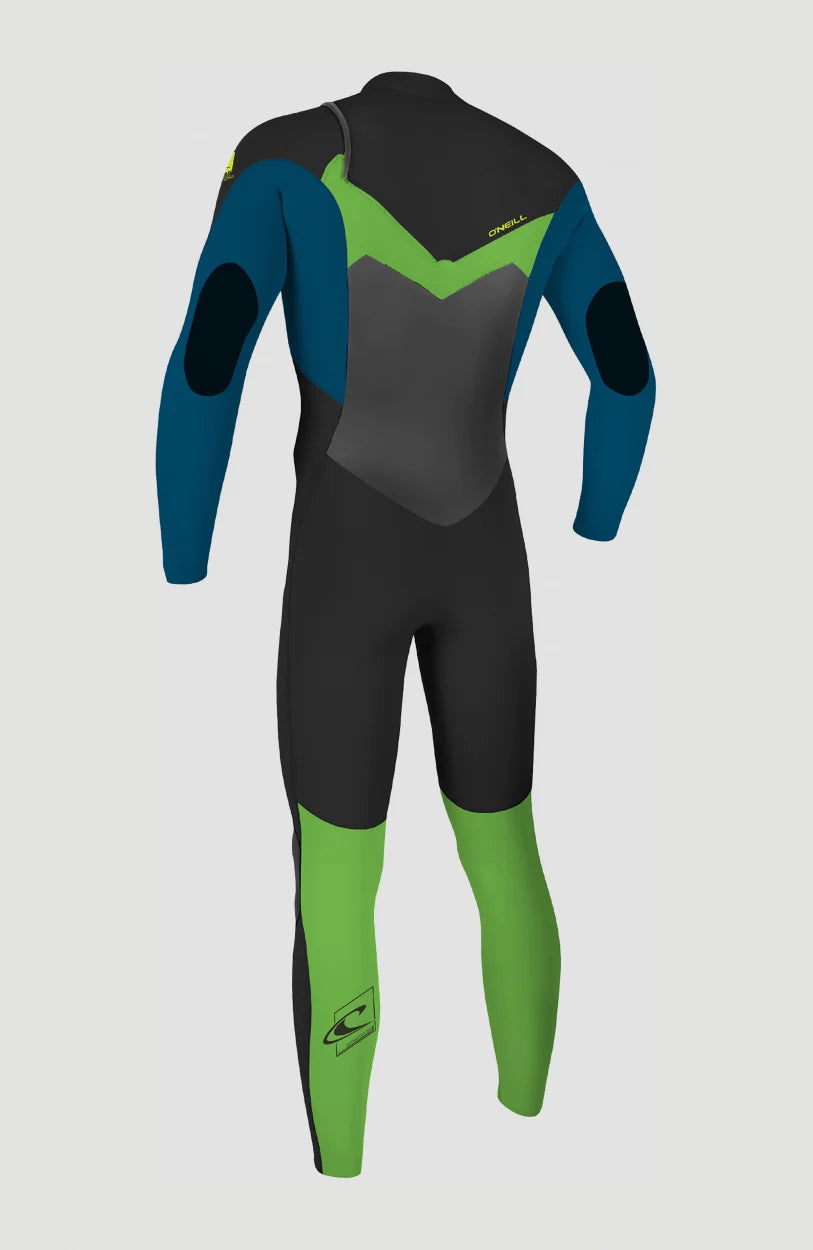 O’NEILL KIDS EPIC 3/2MM CHEST ZIP FULL WETSUIT - BLUE / GREEN | O’neill | Summer Wetsuit