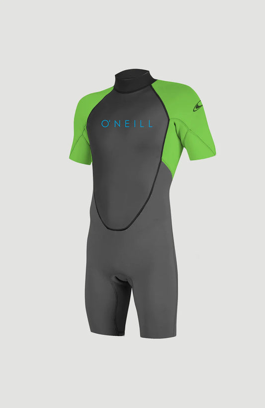 O’NEILL KIDS REACTOR 2MM BACK ZIP SHORTY WETSUIT (Graph/DayGlo) | O’neill | Summer Wetsuit