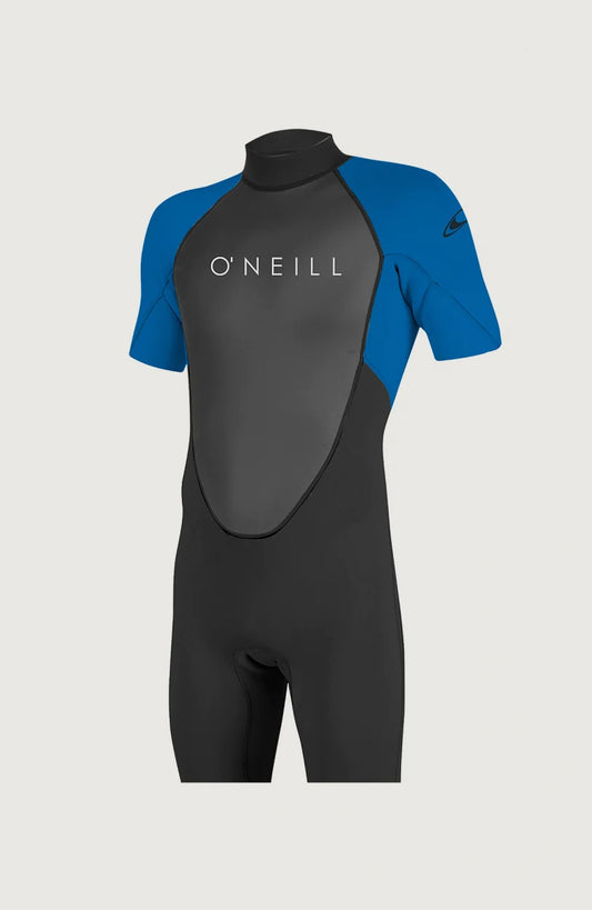 O’NEILL KIDS REACTOR 2MM BACK ZIP SHORTY WETSUIT ( Blk/Ocean) AGE 16 | O’neill | Summer Wetsuit
