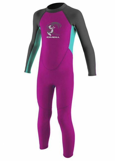 O’NEILL TODDLER REACTOR 2MM BACK ZIP FULL WETSUIT (Berry/Aqua) AGE 6 | O’neill | Summer Wetsuit