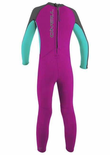 O’NEILL TODDLER REACTOR 2MM BACK ZIP FULL WETSUIT (Berry/Aqua) | O’neill | Summer Wetsuit