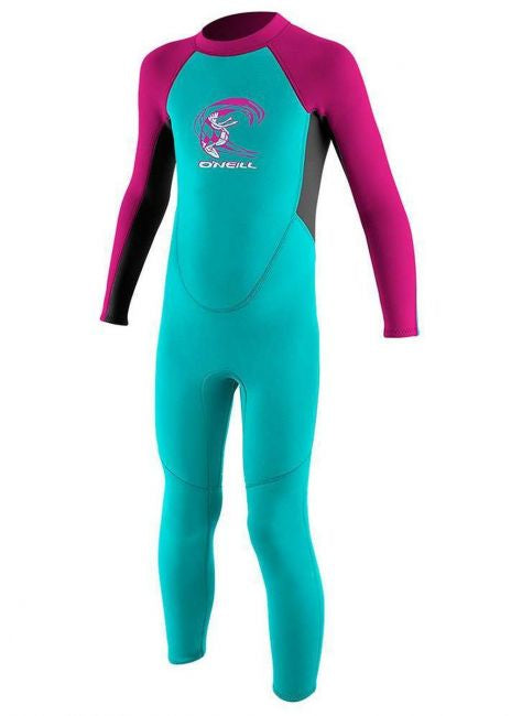O’NEILL TODDLER REACTOR 2MM BACK ZIP FULL WETSUIT (Light Aqua) AGE 1 | O’neill | Summer Wetsuit
