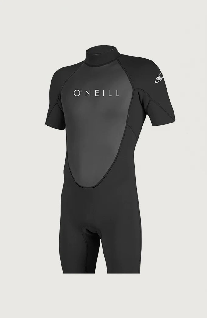 O’NEILL MENS REACTOR 2MM BACK ZIP SHORTY WETSUIT | BLACK S | O’neill | Summer Wetsuit - Northshore Newquay - Surf/Skate Shop