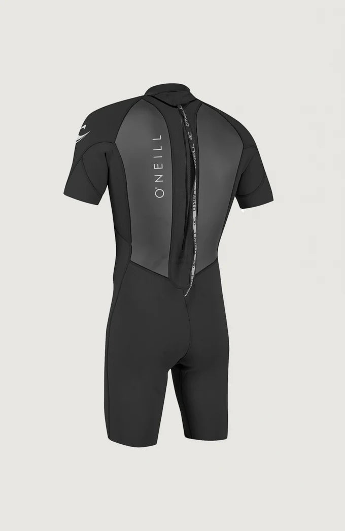 O’NEILL MENS REACTOR 2MM BACK ZIP SHORTY WETSUIT | BLACK | O’neill | Summer Wetsuit - Northshore Newquay - Surf/Skate Shop