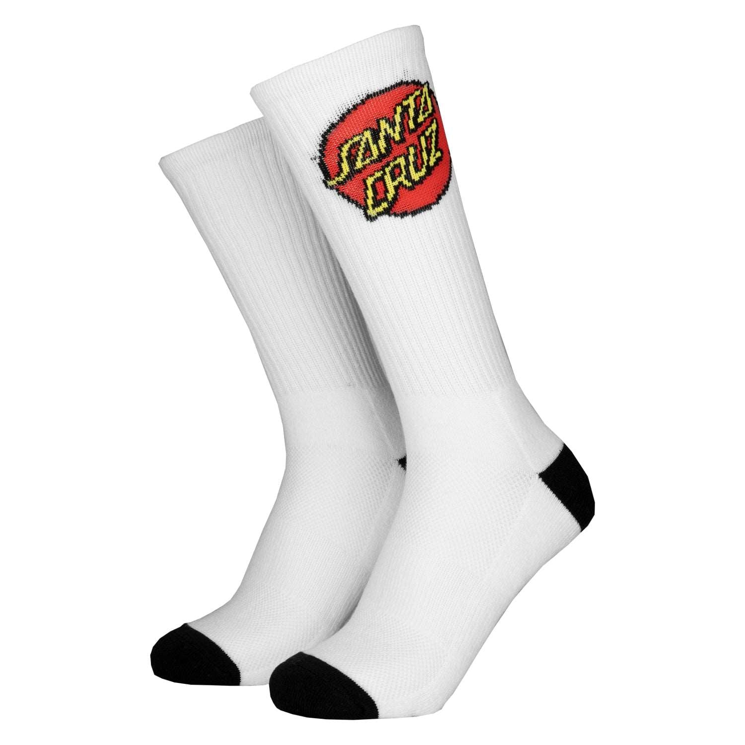 Santa Cruz Classic Dot 2 Pack Socks (Blk/Wht) | Santa Cruz | Sports socks