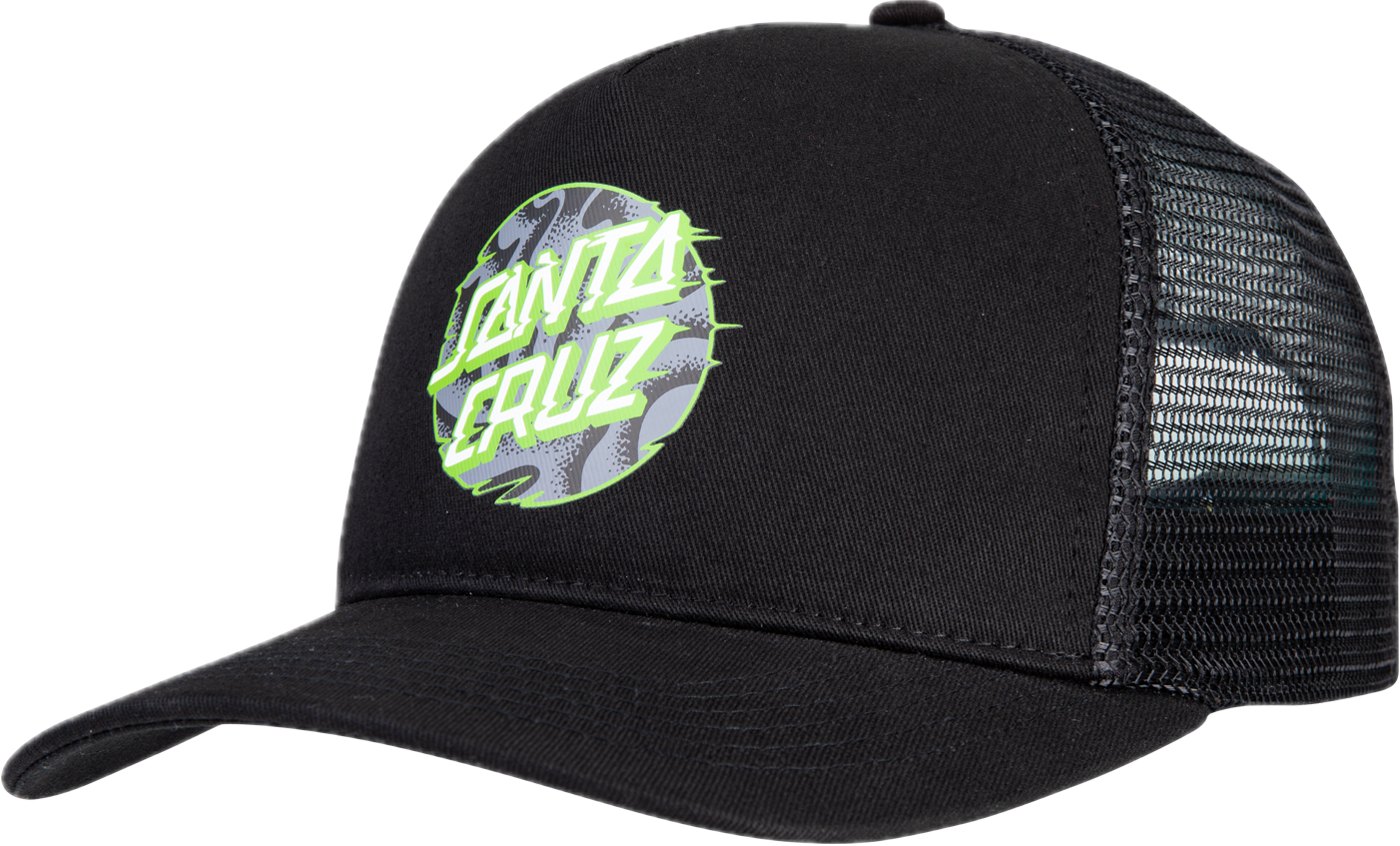 Santa Cruz Vivd Slick Dot Mesh Back Cap Black | Santa Cruz | Cap