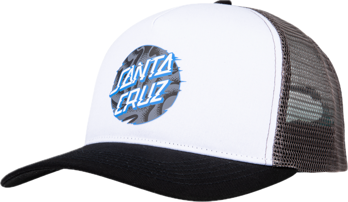 Santa Cruz Vivd Slick Dot Mesh Back Cap White Grey | Santa Cruz | Cap