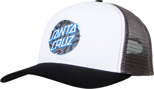 Santa Cruz Vivd Slick Dot Mesh Back Cap White Grey | Santa Cruz | Cap