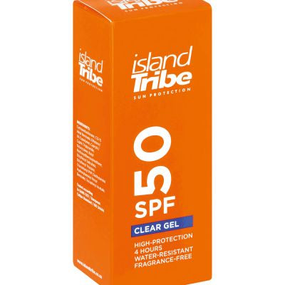 ISLAND TRIBE CLEAR GEL SUNSCREEN SPF50 - 100ML | Island Tribe | - Northshore Newquay - Surf/Skate Shop