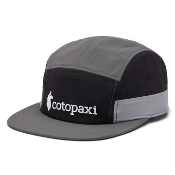 Cotopaxi Tech 5-Panel Hat Black Cinder | Cotopaxi | Peak cap - Northshore Newquay - Surf/Skate Shop