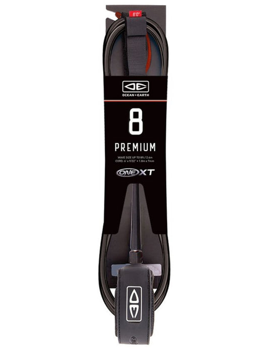 Ocean & Earth Premium Xt 8ft Leash Black | Ocean & Earth |
