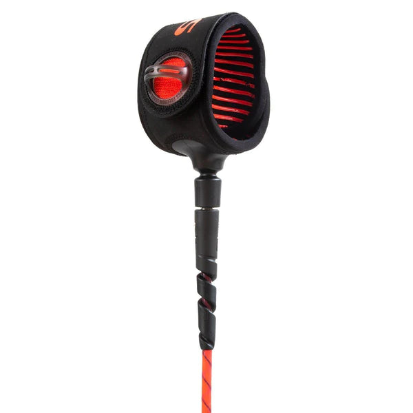 FCS Freedom 6ft Helix All Round Leash Red Black | FCS | - Northshore Newquay - Surf/Skate Shop