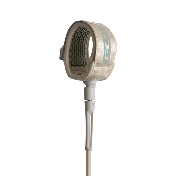 FCS 9ft longboard calf leash Warm grey iceberg green | FCS | - Northshore Newquay - Surf/Skate Shop
