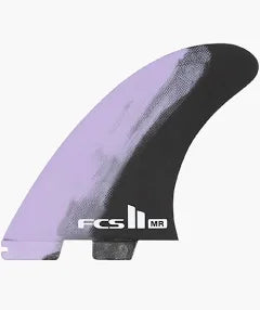FCS2 MR PC Twin Fin + Stabiliser Surfboard Fins Black Lilac | FCS | Twin Fins - Northshore Newquay - Surf/Skate Shop