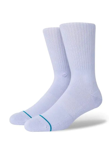 Stance Icon Socks Lilac Ice Large | Stance |