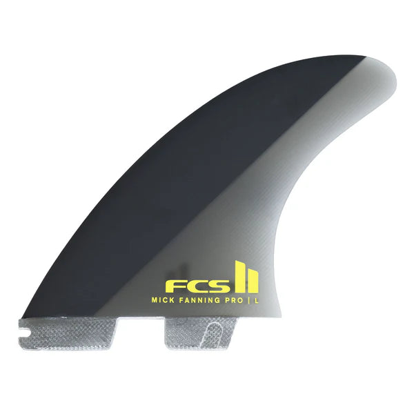FCS II MICK FANNING PG PRO TRI FIN SET ( Black ) Large | FCS | Surfboard Fins. - Northshore Newquay - Surf/Skate Shop