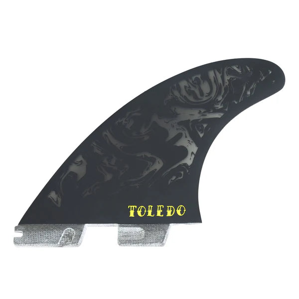 FCS II FILIPE TOLEDO PG PRO TRI FIN SET ( Black ) Large | FCS | Surfboard Fins. - Northshore Newquay - Surf/Skate Shop