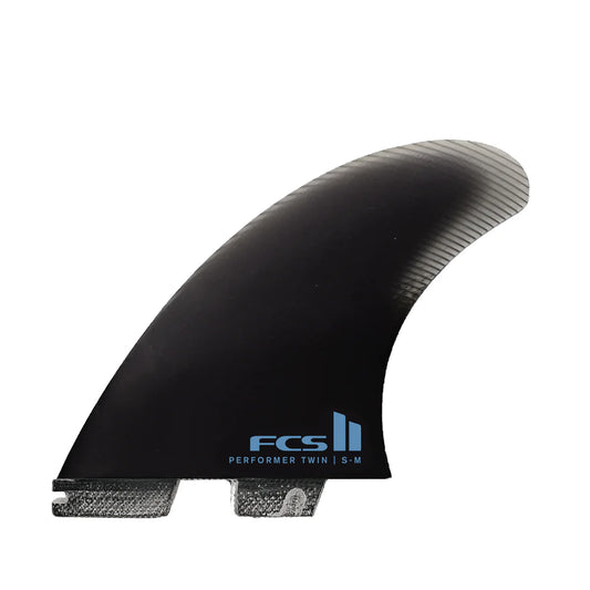 FCS II Perfomer Twin +1 Fin Set Black Grey | FCS | Twin Fins