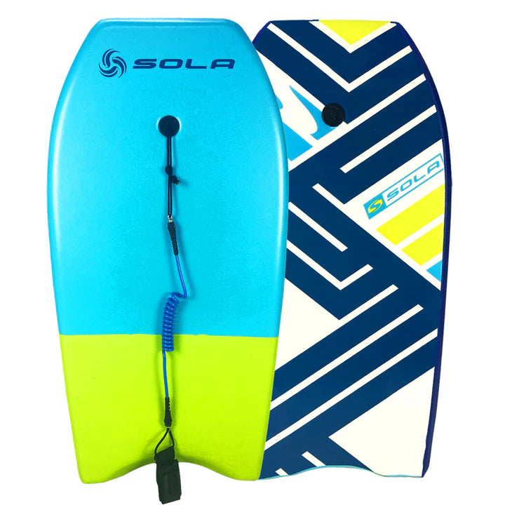 Sola Revolver 42.5” Bodyboard Blue Lime | Sola | Bodyboard - Northshore Newquay - Surf/Skate Shop