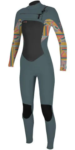 O’NEILL EPIC WOMENS 3/2 CHEST ZIP WETSUIT ( SHADE/ARTA GEO ) | O’neill | Summer Wetsuit
